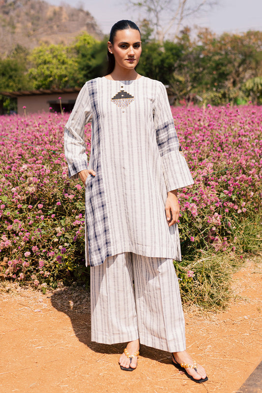2 PIECE BASIC DOBBY SUIT (PRET)
