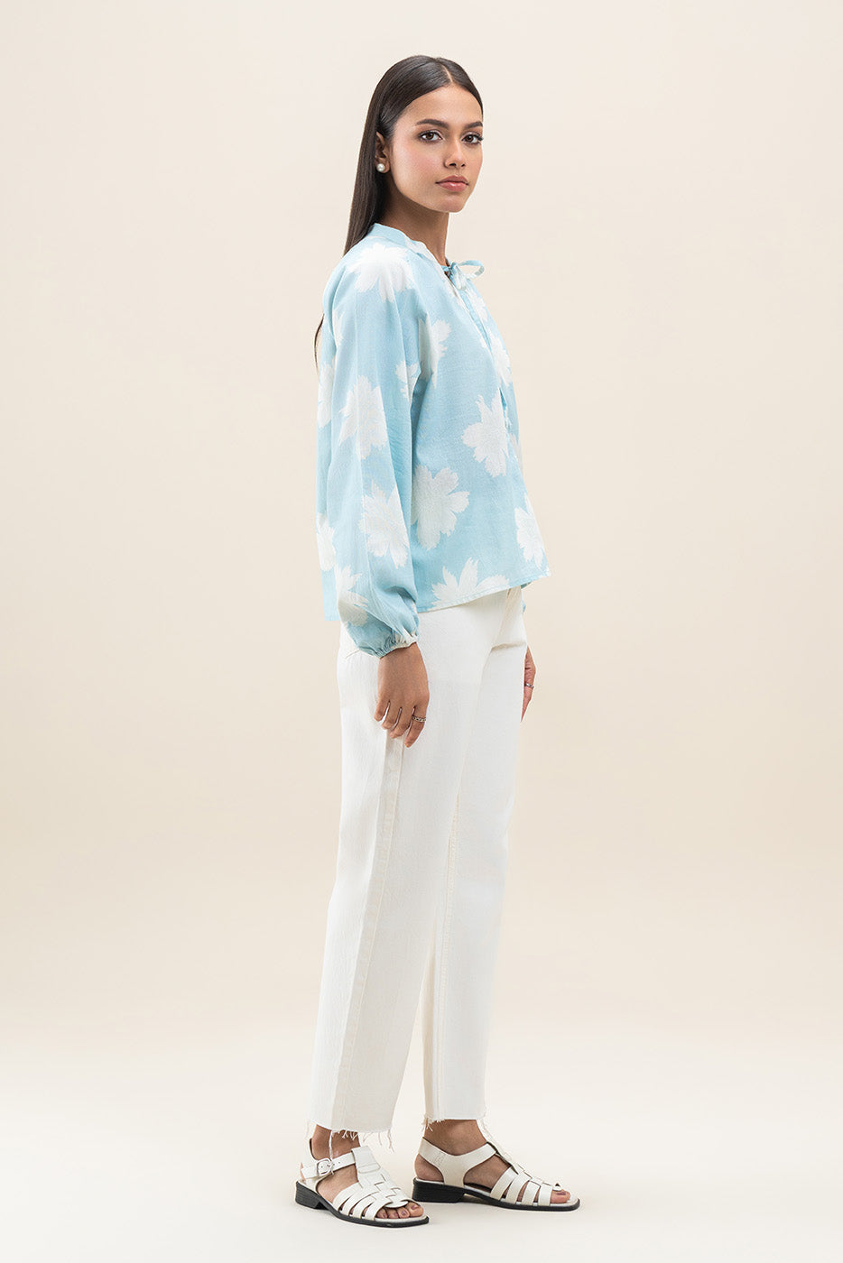 PRINTED FLORAL BLOUSE