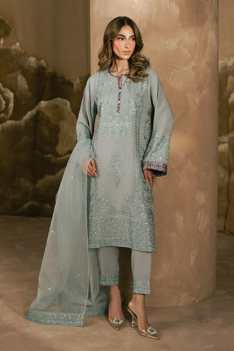 3 PIECE LUXURY RAW SILK SUIT (LUXURY-PRET)