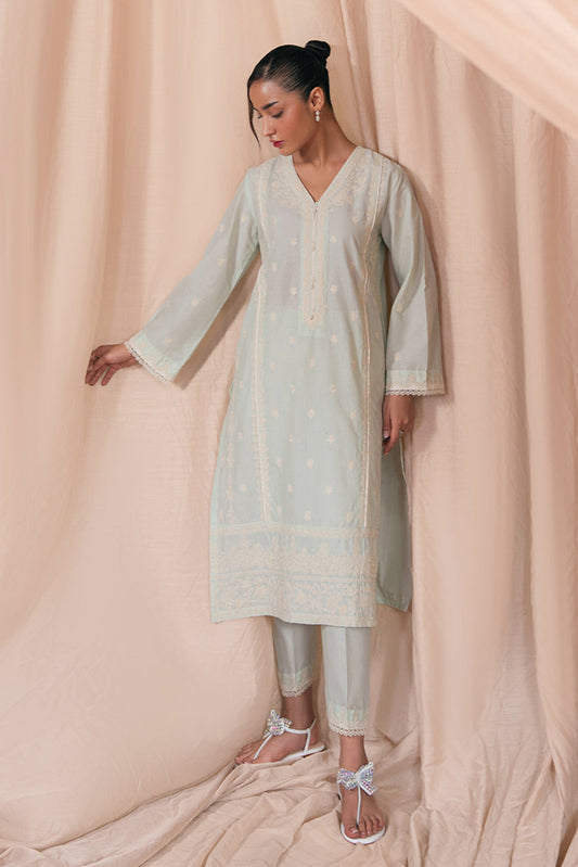 2 PIECE EMBROIDERED LAWN SUIT (PRET)