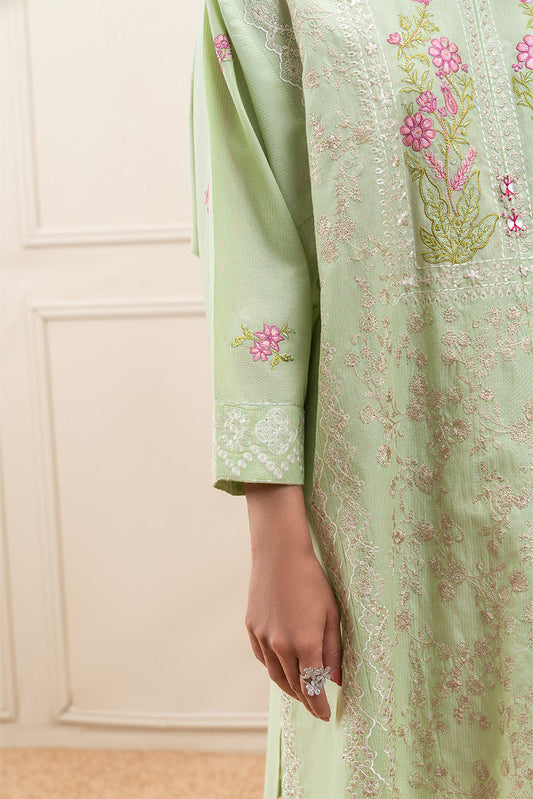 2 PIECE  EMBROIDERED MISSOURI SUIT (PRET)