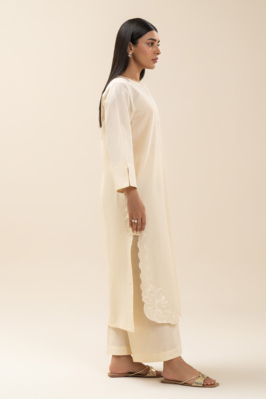 2 PIECE EMBROIDERED NEON NEPS SUIT (PRET)