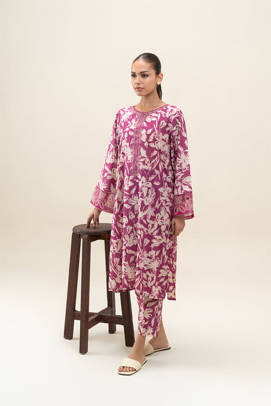 2 PIECE EMBROIDERED LAWN SUIT (PRET)