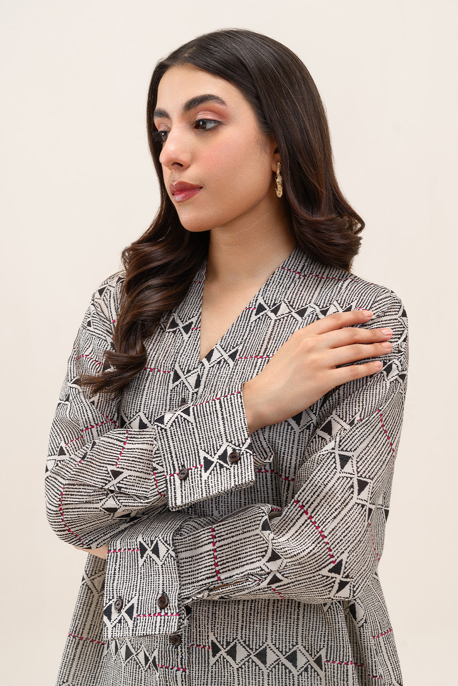 PRINTED LAWN SHIRT (PRET)