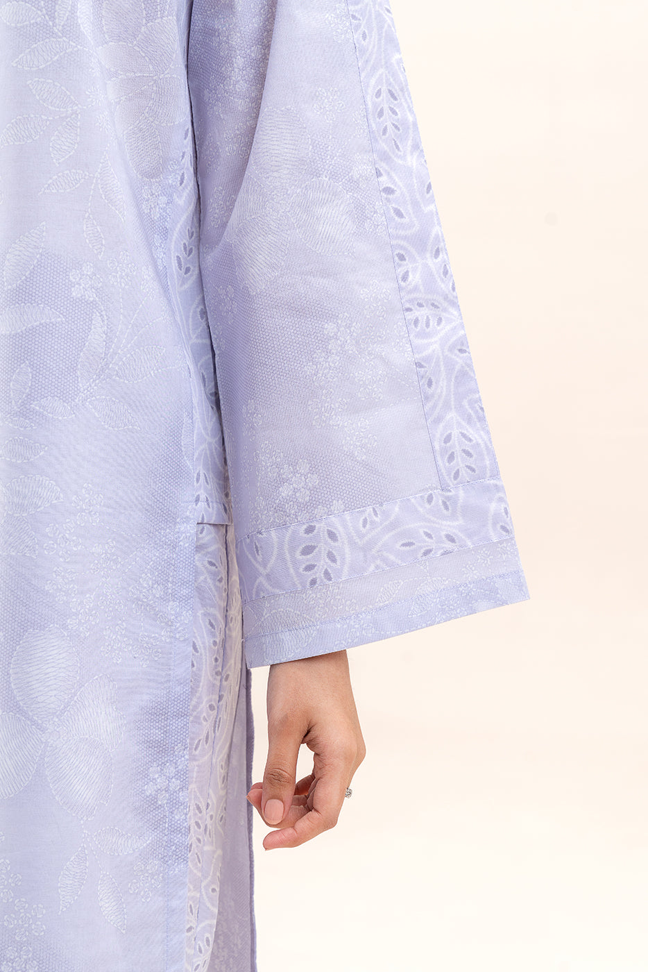 2 PIECE PRINTED LAWN SUIT-LILAC HAZE (UNSTITCHED)