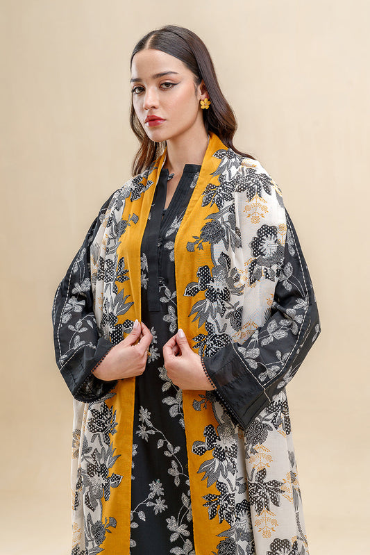 2 PIECE PRINTED LAWN SUIT-RAVEN BLOOM (UNSTITCHED)