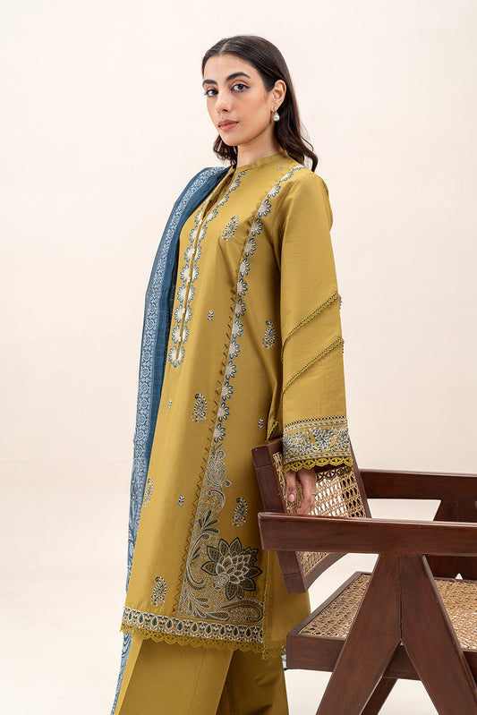 3 PIECE EMBROIDERED LAWN SUIT-MEDALLION VERVE (UNSTITCHED)