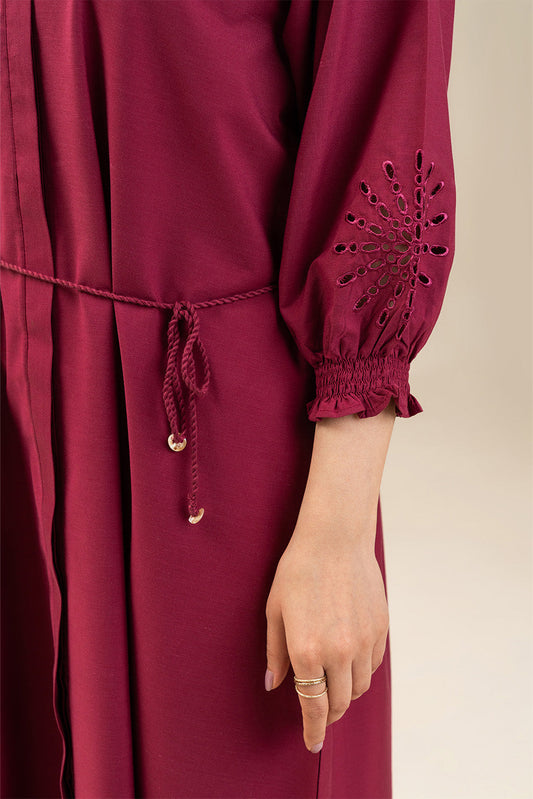 EMBROIDERED YARN DYED DRESS (FLOW)