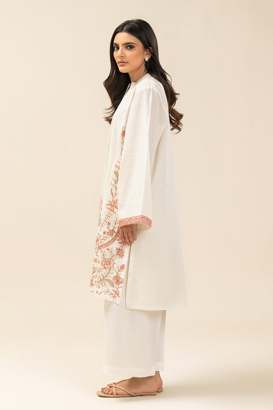 EMBROIDERED SLUB SHIRT (PRET)