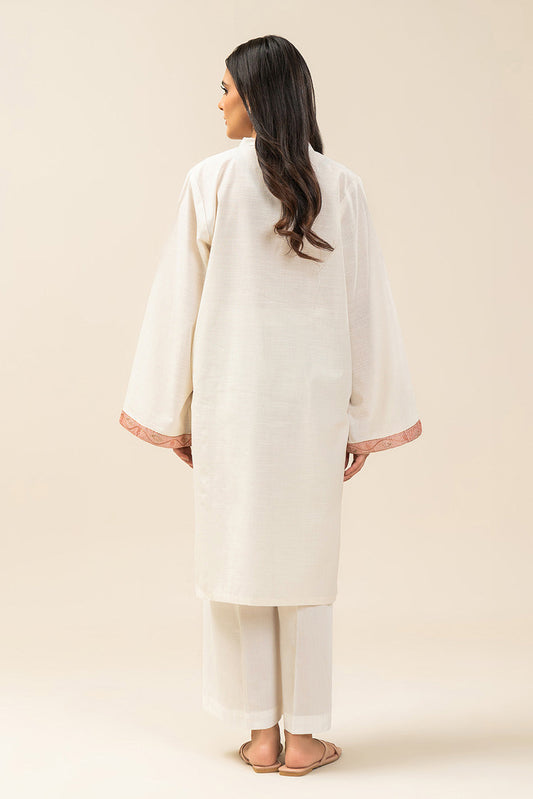 EMBROIDERED SLUB SHIRT (PRET)