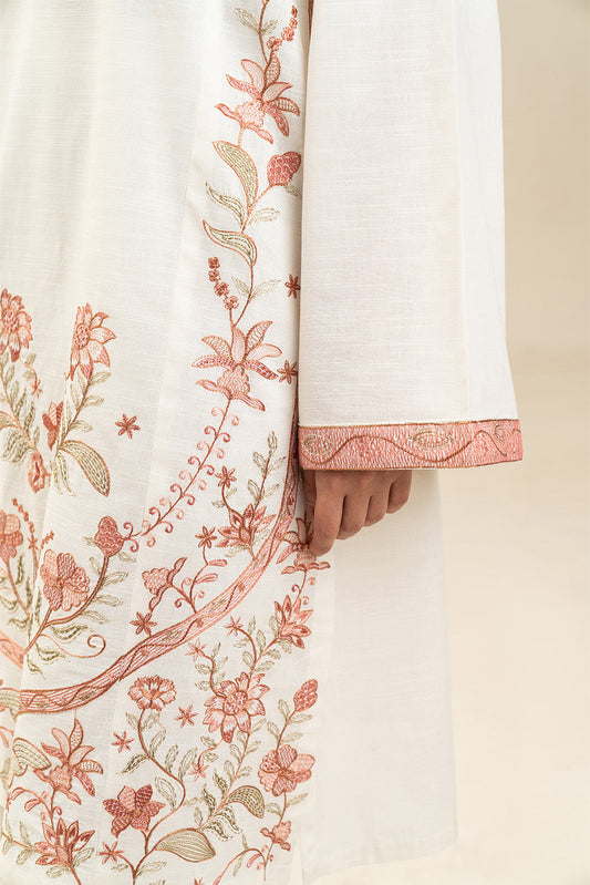 EMBROIDERED SLUB SHIRT (PRET)