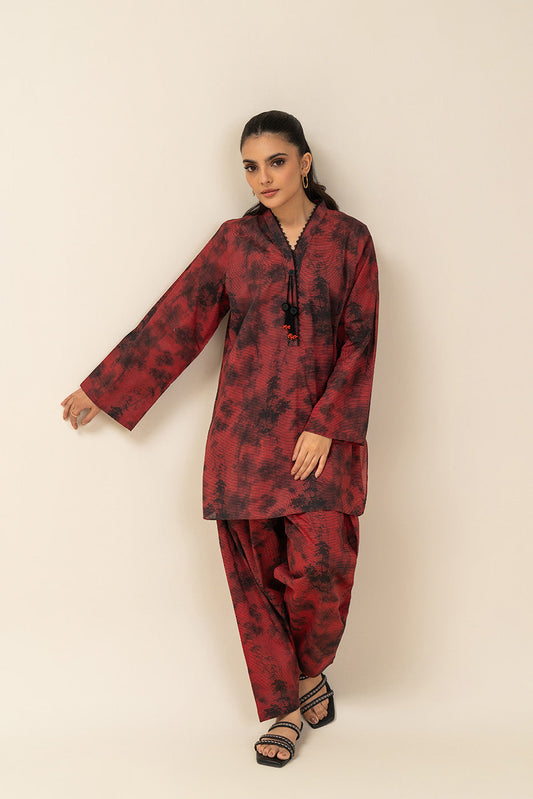2 PIECE PRINTED LAWN SUIT (PRET)