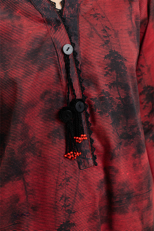2 PIECE PRINTED LAWN SUIT (PRET)