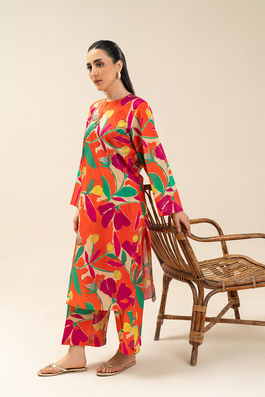 2 PIECE PRINTED LAWN SUIT (PRET)