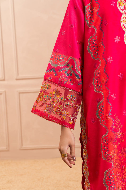 3 PIECE EMBROIDERED ZARI JACQUARD SUIT (LUXURY PRET)