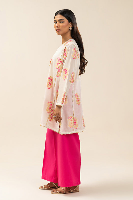 2 PIECE EMBROIDERED DANIER DOBBY SUIT (PRET)