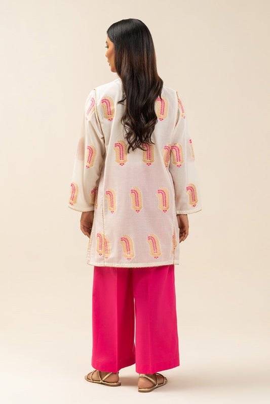 2 PIECE EMBROIDERED DANIER DOBBY SUIT (PRET)