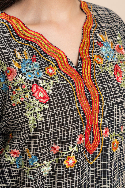 EMBROIDERED DORIA SHIRT (PRET)