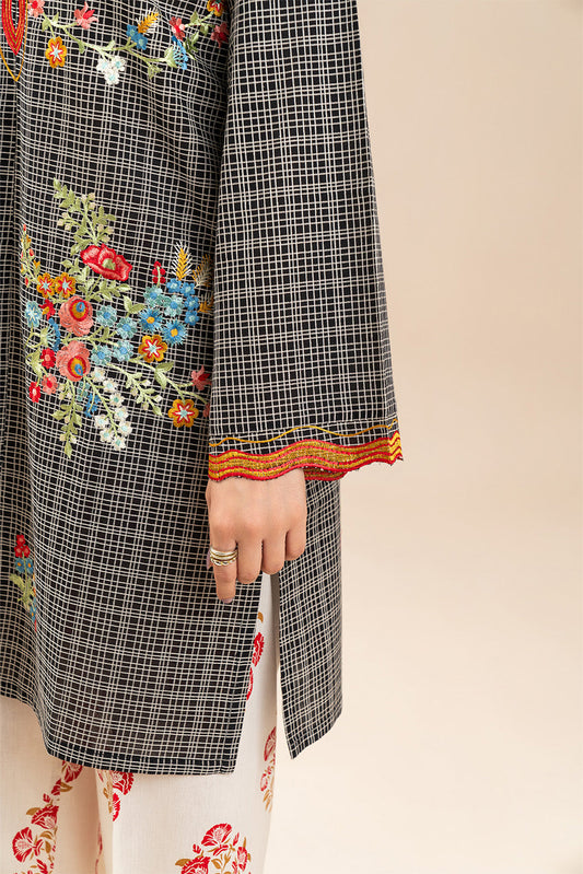2 PIECE EMBROIDERED DORIA SUIT (PRET)