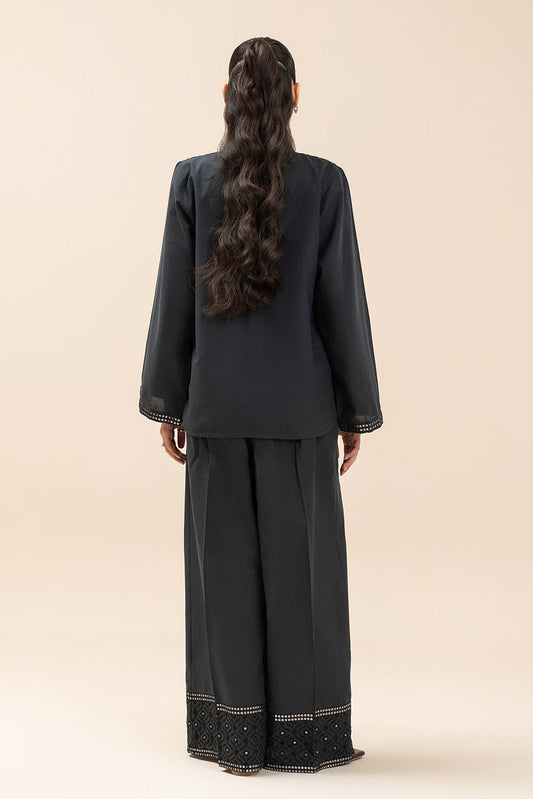 EMBROIDERED SLUB SHIRT (FLOW)