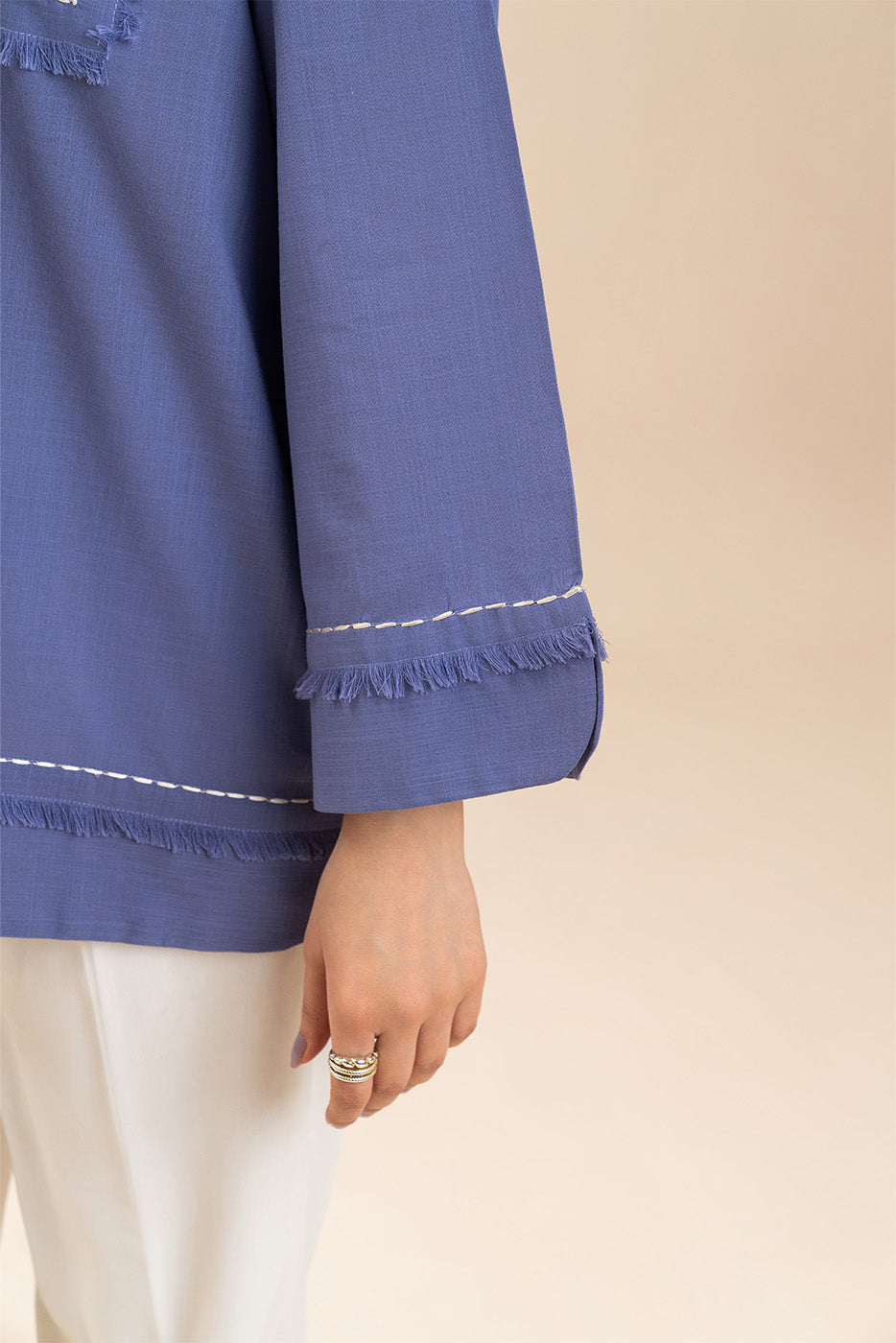 SOLID TWO WAY SLUB TOP(FLOW)