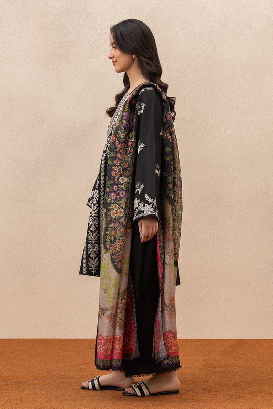 3 PIECE EMBROIDERED LAWN SUIT (PRET)