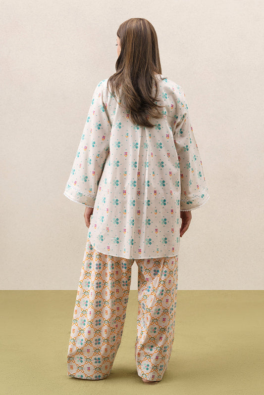 2 PIECE PRINTED DIGITAL PRINTED LAWN SUIT (PRET)