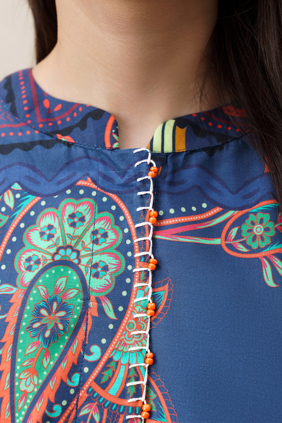 PRINTED TWO WAY SLUB SHIRT (PRET)