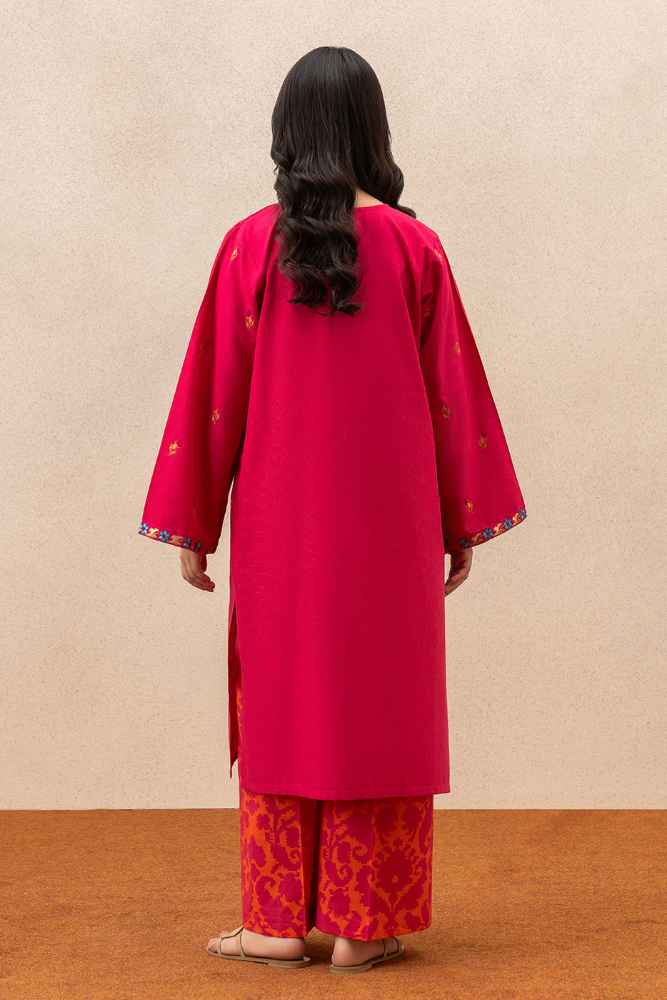 EMBROIDERED SLUB SHIRT (PRET)