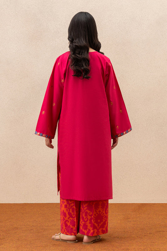 EMBROIDERED SLUB SHIRT (PRET)