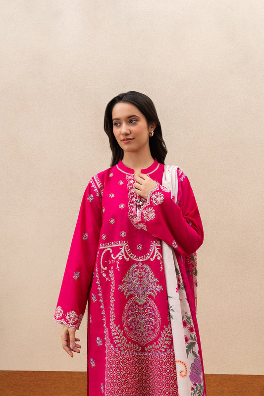 2 PIECE EMBROIDERED TWO WAY SLUB SUIT (HIGH CASUAL)