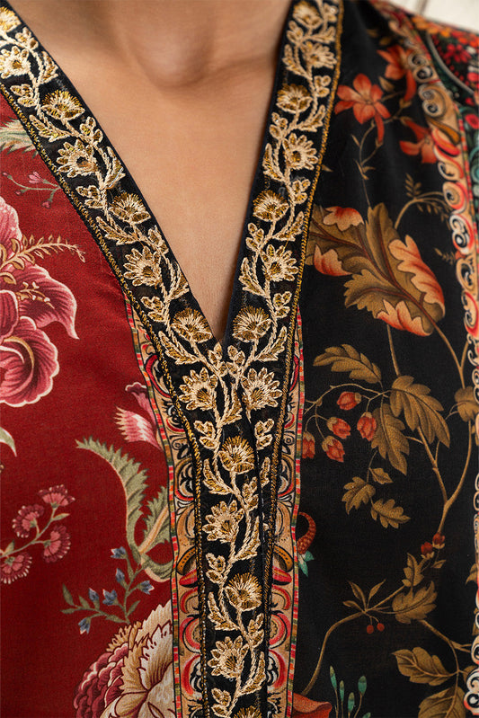 3 PIECE EMBROIDERED LAWN SUIT-NEW HERITAGE (UNSTITCHED)
