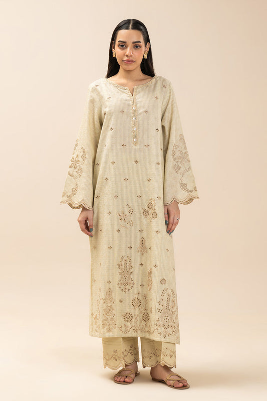 2 PIECE EMBROIDERED TEXTURED LAWN SUIT-PETAL WHISPER (UNSTITCHED)