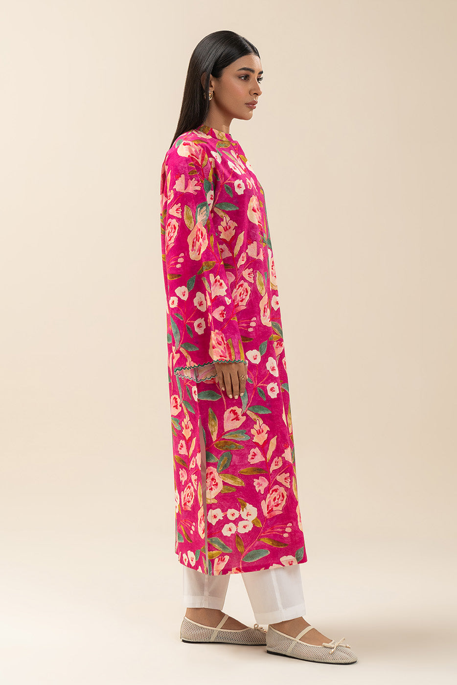 PRINTED KHADDAR SHIRT (PRET)