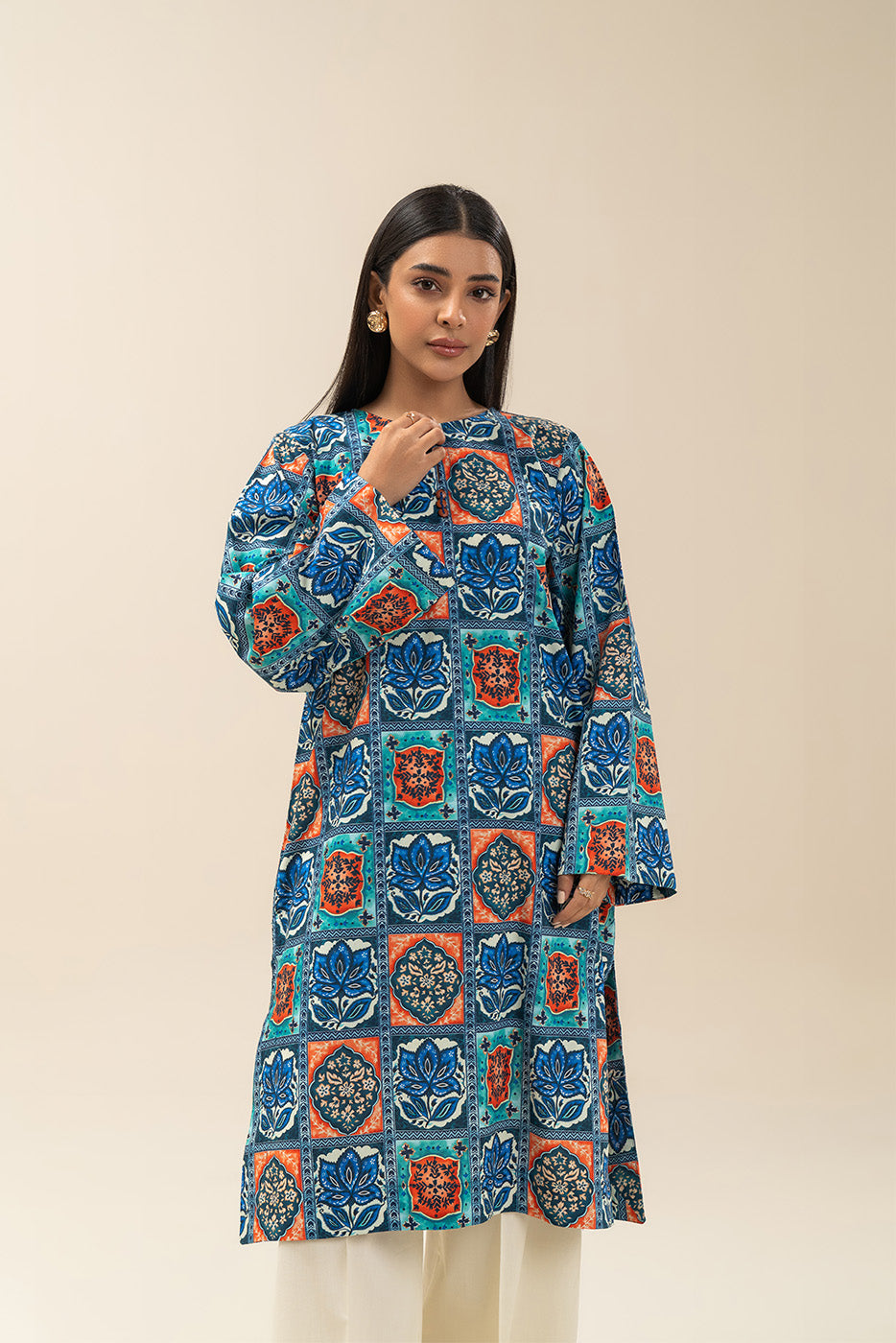 PRINTED CAMBRIC SHIRT (PRET)