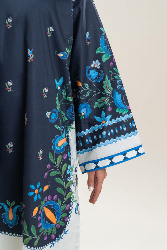 2 PIECE PRINTED COTTON VISCOSE SUIT (PRET)