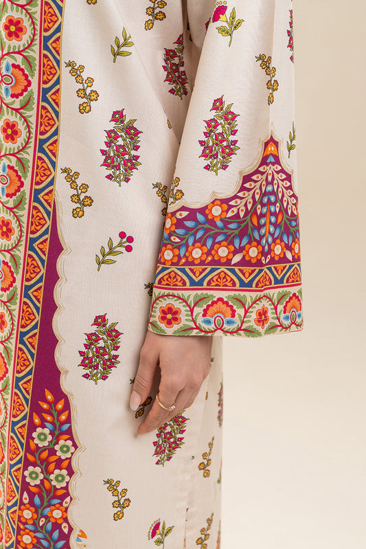 2 PIECE PRINTED COTTON VISCOSE SUIT (PRET)