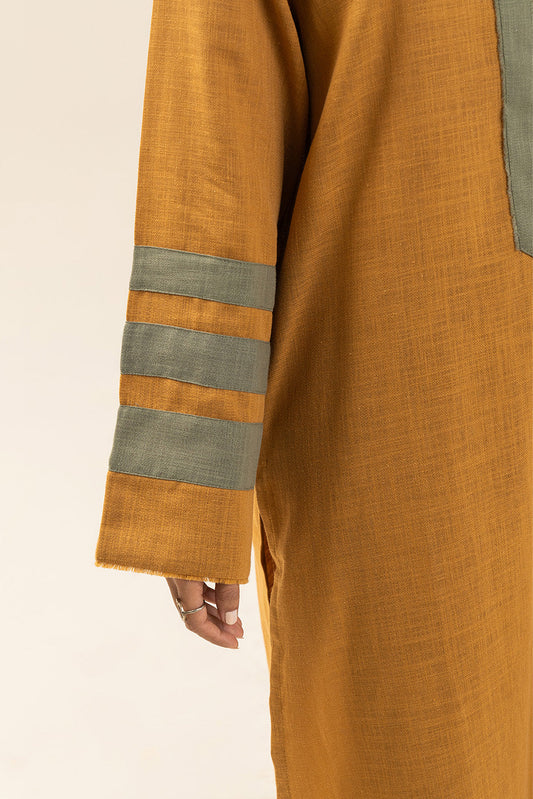 2 PIECE EMBROIDERED TWILL SUIT (PRET)