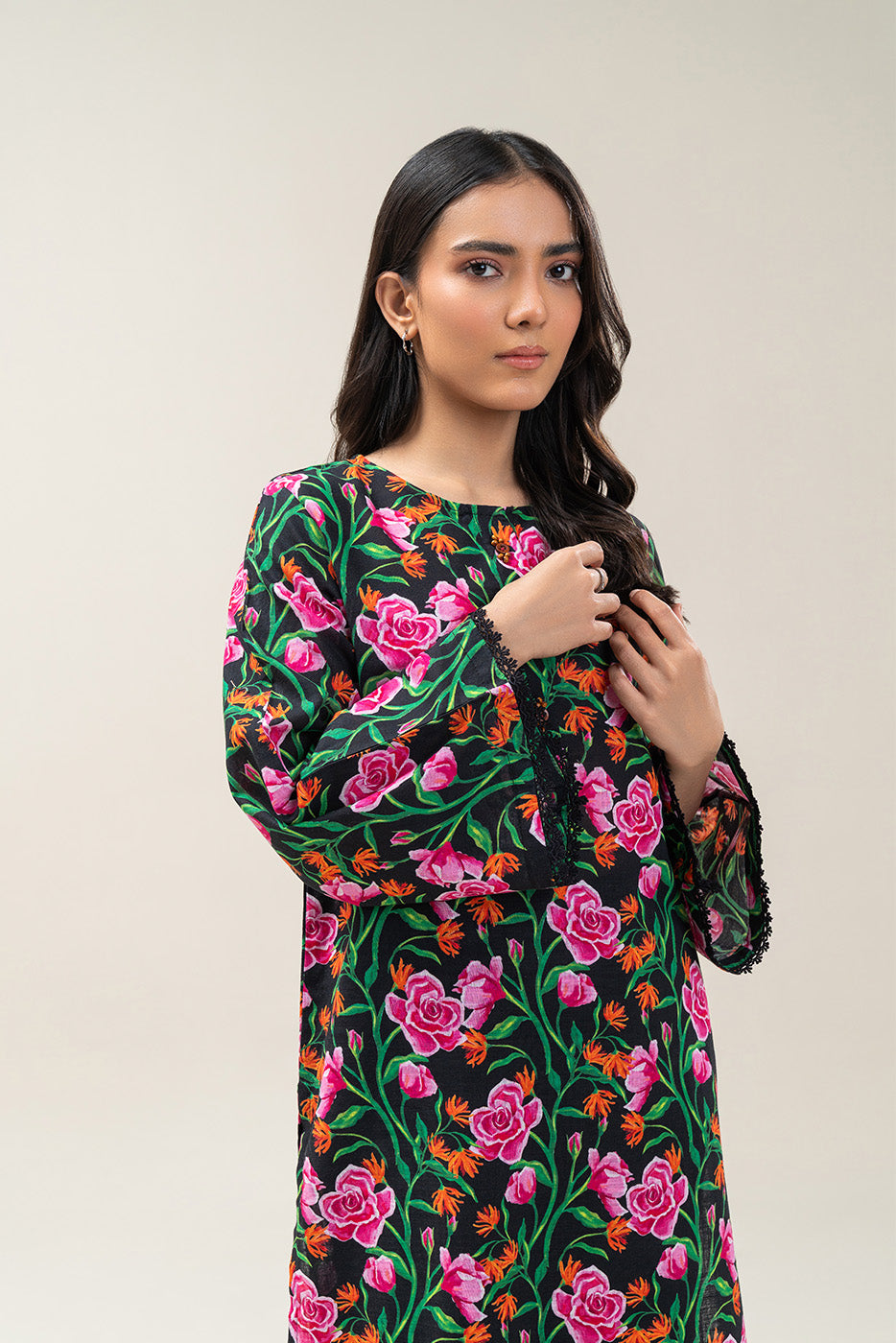 PRINTED KHADDAR SHIRT (PRET)