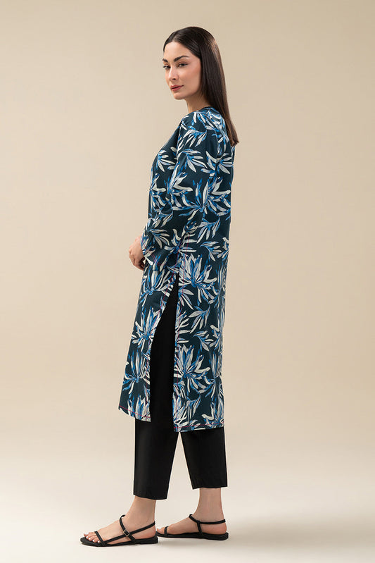 PRINTED COTTON VISCOSE SHIRT (PRET)