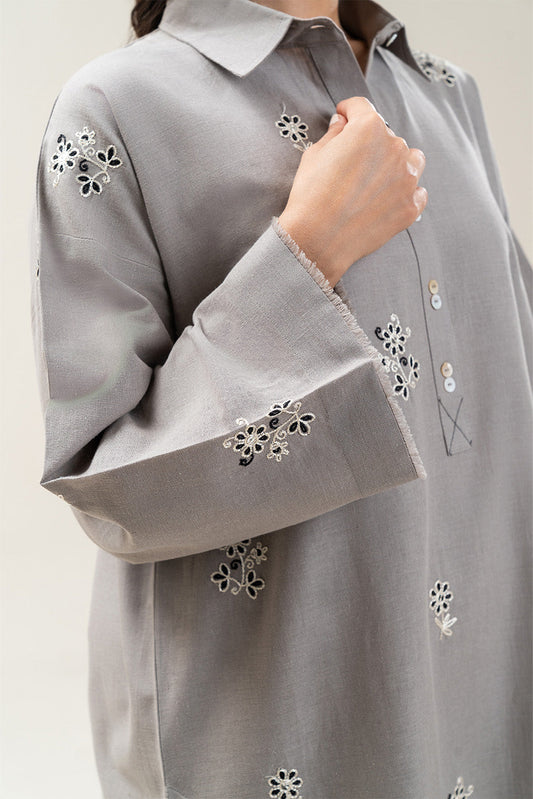 2 PIECE BASIC COTTON LINEN SUIT (PRET)