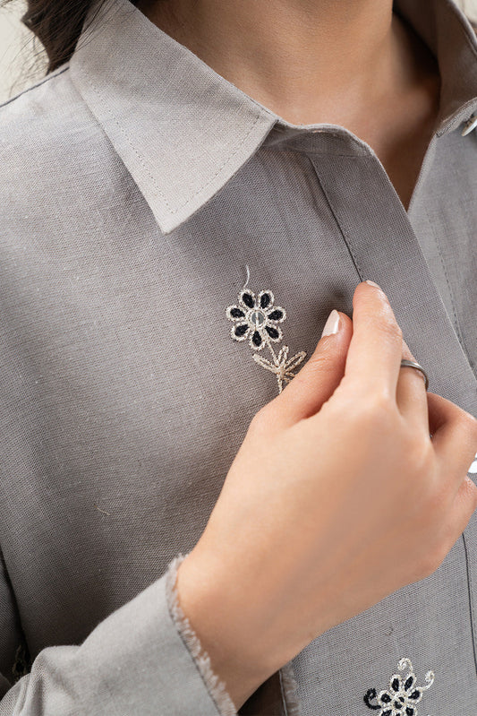 2 PIECE BASIC COTTON LINEN SUIT (PRET)