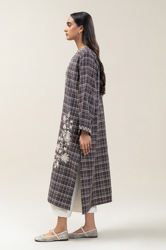 EMBROIDERED DOBBY SHIRT (PRET)