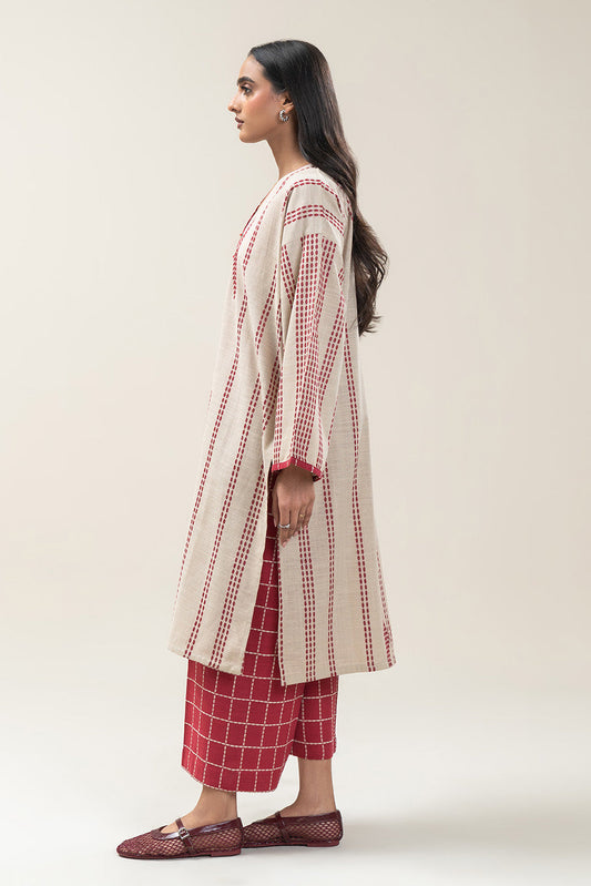 2 PIECE BASIC KHADDAR JACQUARD SUIT (PRET)