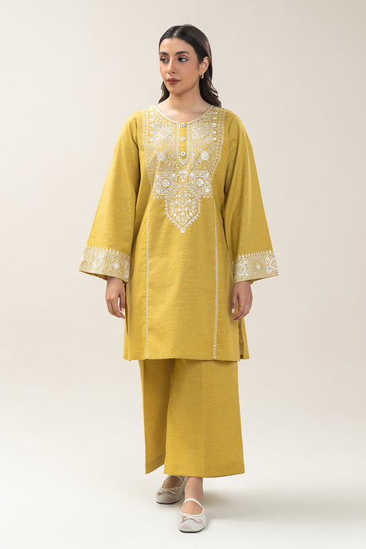 2 PIECE EMBROIDERED MULTI NEPS SUIT (PRET)